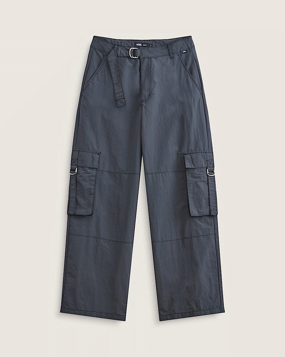NWT VANS Women’s Cobra Cargo Pants High Rise 25 Imperfect Asphalt Gray Punk Alt